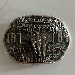 Vintage Great Alaska Shootout Belt buckle.